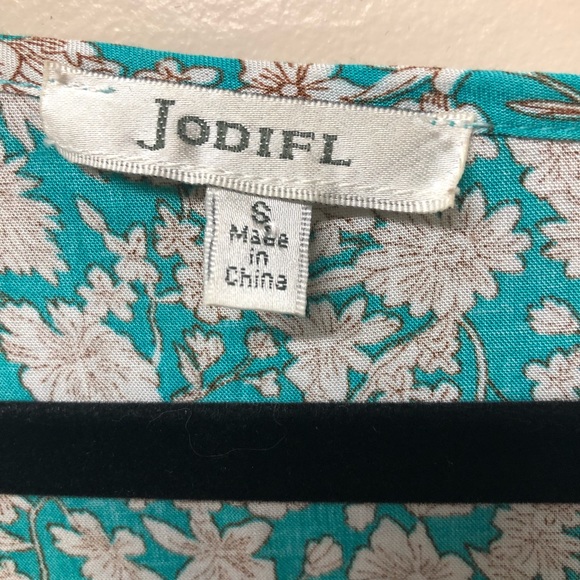 Jodifl Floral 3/4 Sleeve Blouse Size Small - Picture 5 of 7